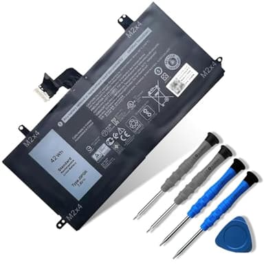Dentsing J0PGR Laptop Battery Compatible with Dell Latitude 12 5285 5290 E5285 2-in-1 T17G T17G001 T17G002 Series Notebook 0J0PGR JOPGR 0RDYCT RDYCT 1WND8 X16TW 0X16TW 0FTH6F FTH6F 7.6V 42Wh/5250mAh