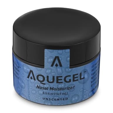 Aquegel Nasal Moisturizer (Original Unscented), 12-Hour Nasal Moisture Relief, Water-Based Nose Gel, Oxygen Therapy Moisturizer, Dry Nose, Dryness, Nosebleeds, Cannula, Saline Gel