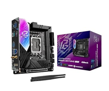 ASRock Phantom Gaming B860I Lightning WiFi 6E Intel Core Ultra B860 LGA1851 DDR5 9333 MHz 128GB M.2 Mini ITX Motherboard Thunderbolt SATA3 6.0 Gb/s PCIe 5.0