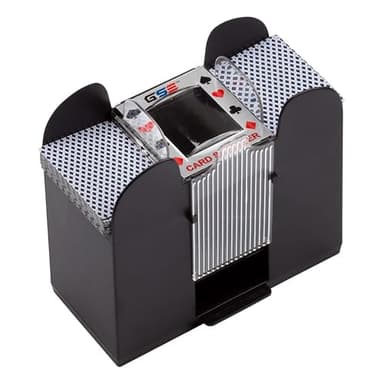 GSE Games & Sports Expert 6-Deck Automatic Card Shuffler, Battery-Operated Shuffler Machines for Playing Cards, Blackjack, Texas Hold'em, Canasta, UNO, Rummy, Bridge