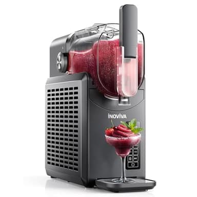 Slushie Machine, INOVIVA 88 oz Slushy Maker for Home, No Ice Needed, 5 Preset Programs, Frozen Drink Maker for Margaritas, Frappés, Milkshakes