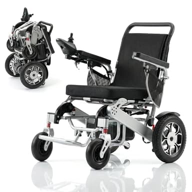 Electric Wheelchair for Adults,500W Motor All Terrain Foldable Motorized Power Wheelchairs,15 Miles Long Travel Range,Lithium Battery,Aluminum Alloy Frame