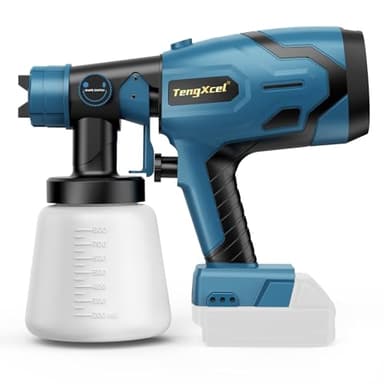 Cordless Paint Sprayer for Makita 18V Battery, 600W Paint Sprayer with Brushless Motor, 1000ml Large Capacity Bottle, Sprayer Gun for House Painting, Fence, Furniture, cabinets, Walls(No Battery)