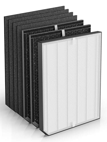 2000 Replacement Filter Compatible with Air Doctor 2000 & 2000i Air Purifiers – Includes 1 Premium Filter, 2 Carbon/VOC Filters, and 4 PreFilters – Compare to Part#ADF2001/ADF2002/ADF2003
