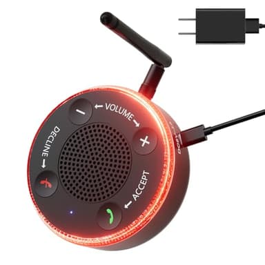 Cell Phone Ringer Amplifier & Flasher 164ft Bluetooth Range, 116dB External Ringer for Cell Phone with Big Buttons for Call Answer, Bluetooth Phone Ringer for Seniors & Hearing Impaired, iOS/Android