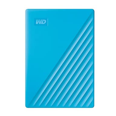 WD 2TB My Passport, Portable External Hard Drive, Blue, backup software with defense against ransomware, and password protection, USB 3.1/USB 3.0 compatible - WDBYVG0020BBL-WESN