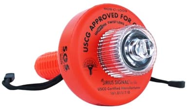 Sirius Signal C-1003 SOS LED Distress Signal - Electronic Flare Replacement, USCG Approved, Includes Daytime Flag & Whistle