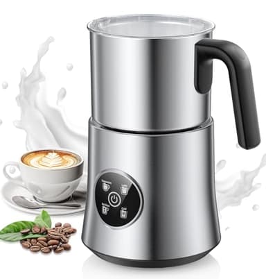 Milk Frother and Steamer, Detachable Electric Milk Frother, 30.44Oz./900ML Capacity, Automatic Warm and Cold Foam Maker, Hot Chocolate Maker