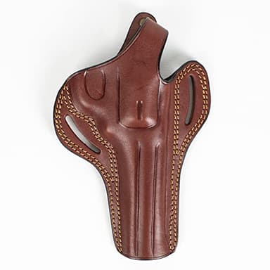 EDS Holster Colt Python 357 Magnum, 38 Special OWB 6 inch Leather Gun Holster (Brown Right Hand)