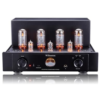 WILLSENTON R200 5881x4 Tube Amplifier Integrated Amplifier Headphones amp (EL34 Tube Black)