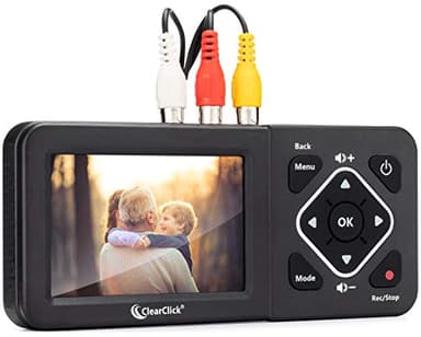 ClearClick Video to Digital Converter 2.0 (Second Generation) - Record Video from VCR's, VHS Tapes, AV, RCA, Hi8, Camcorder, DVD, Gaming Systems [Requires Working VCR/Camcorder & Tapes]