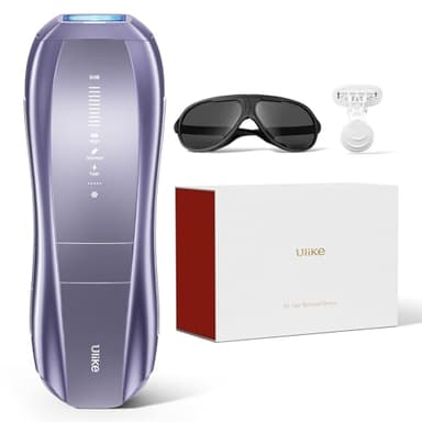 Ulike Laser Hair Removal Device Air 10 Ipl Gift for Women and Men, Ice Cool and Permanent Hair Reduction for Nearly Painless, Dual Lights, Skin Sensor & USHR Mode Hair Removal in 10mins from Home