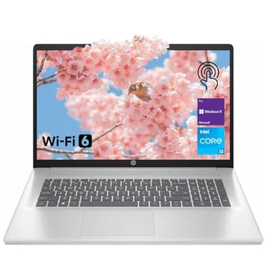 HP 17.3" Laptop for Home, Students, Business, Lifetime Office 365 for The Web, 17.3" Touchscreen, 8-Cores Intel CPU, w/Copilot, 8GB RAM, 128GB eMMC + 512GB PCIe, Camera Privacy Shutter, Win11 Pro