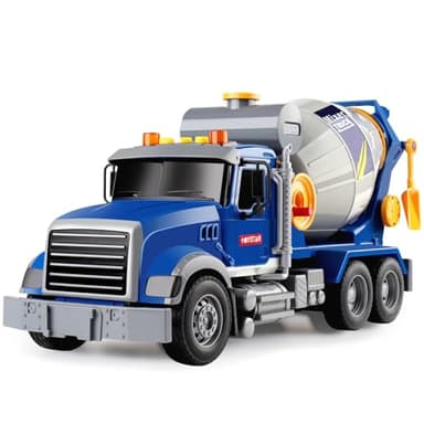 Dwi Dowellin Toddler Trucks Toys for Boys Age 1-3 3-5,Big Cement Mixer Truck with Lights and Sounds,Kids Boy Toys Christmas Birthday Gift Car