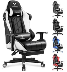 EXRACING Gaming Chair with 3D Adjustable Armrests, Cow Print Design, Ergonomic Office Chair with High Back, Computer Chair with Footrest,Comfy Diamond Stitching Sest, Game Chair for Adults