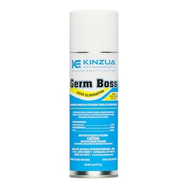Kinzua Environmental Germ Boss Strong Odor Eliminator, Fast-Acting Cleaning & Deodorizing Fogger, Mold Bomb Fogger for Smell Control with Fresh Scent, Covers Up to 1,000 cu ft, 6 oz
