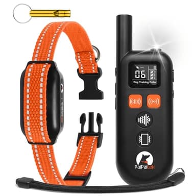 PaiPaitek Vibrating Dog Collar No Shock - 3300ft Dog Training Collar with Remote for 10-120lbs Small Medium Large with Beep, Vibration, Ultrasonic Modes, Security Lock & No Prongs