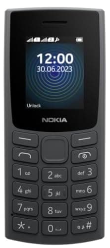 Nokia 105 4G | Dual SIM | GSM Unlocked Mobile Phone | Volte | Charcoal | International Version | Not AT&T/Cricket/Verizon Compatible