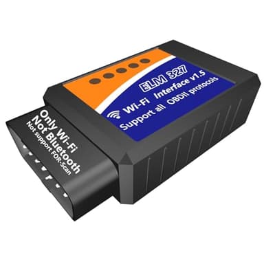 WiFi ELM327 OBD2 Adapter WiFi ELM 327 OBD2 Scanner for Android iOS iPhone OBDii Car Scanner Code Reader Connector Dongle OBD ELM327 OBD2 Scanner Diagnostic Tool Interface for Torque