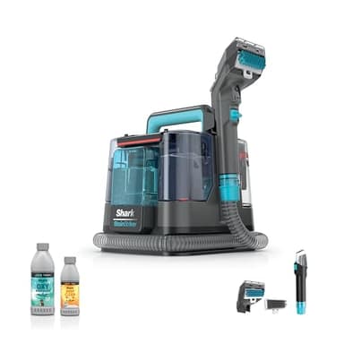 Shark StainStriker Portable Carpet & Upholstery Cleaner with On-Board Self-Cleaning, Spot, Stain, & Odor Eliminator, Includes 2 Cleaning Tools, 2 Cleaning Solutions, Charcoal, PX221BRN