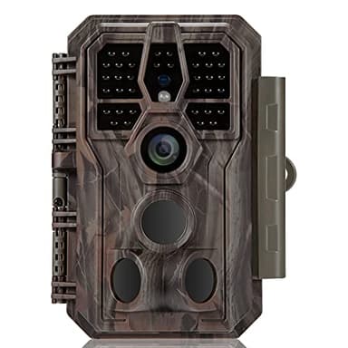 GardePro E5 Trail Camera (Non-Cellular, Non-WiFi), 48MP Photo & 1296P HD Video, 0.1s Trigger, 100ft No-Glow Night Vision, Motion Activated Wildlife Camera
