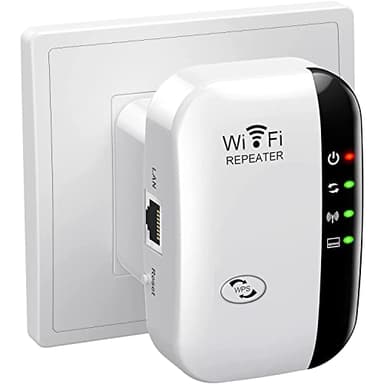 WiFi Extender, WiFi Signal Booster Up to 5800sq.ft and 58 Devices, WiFi Range Extender, Wireless Internet Repeater, Long Range Amplifier with Ethernet Port,1-Key Setup, Access Point, Alexa Compatible