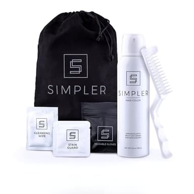 Simpler Hair Color for Men Kit for Full Gray Coverage - Medium Brown Men’s Hair Dye - Easy Hair or Beard Dye for 100% Gray Coverage - Ammonia Free Hair Color, Beard Coloring for Men