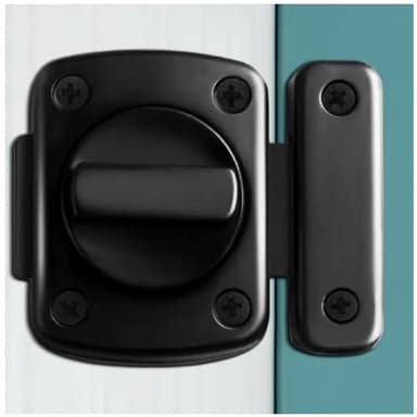 ANTEISI Inner Door Reinforcement Locks Latch,Door Bolt Door Safety Locks from Inside,Single Door French Door Lock,Extra Door Lock from Inside Suitable for Bedrooms,Bathrooms,RV etc
