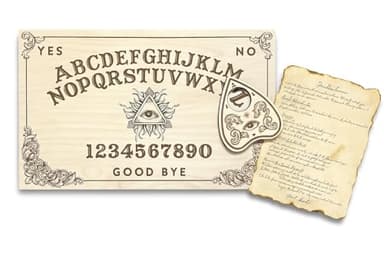 Medium Wooden Spirit Board - Talking Board - Spirit Board - Medium Size 14.5 x 9.2'' Handmade Wooden Premium Quality Board and Planchette