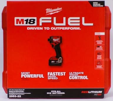 Milwaukee Electric - M18 Fuel. 1/4 HEX Impact Driver KIT