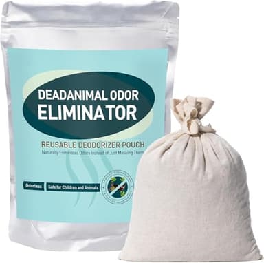 Dead Animal Odor Eliminator, Eliminate Dead Mouse Smell–Reusable Deodorant Pouch for Dead Rodent in Wall Smell -Covers 375 Sq Ft, 1 Bag