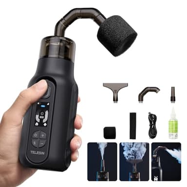 TELESIN C40 Portable Fog Machine for Photography, 40W Handheld Smoke Machine with Remote Control Mini Hand-held Fogger for Outdoor Events, Parties, Stage Effects, Halloween, Disinfection or Weddings
