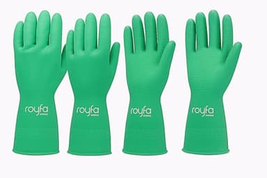 Royfa Donning Gloves for Compression Stockings - Universal Fit Gloves with Raised Ridge Palms for Better Grip (2 Pack, Medium) (Large Pack 2)