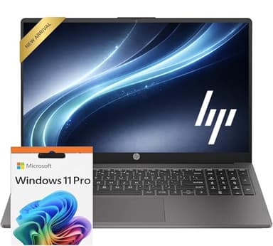 HP 255 G10 Business Laptop for Home or Work, 2026 Edition, 8GB RAM, 256GB SSD, 15.6" Full HD, Ryzen 5 7530U, HDMI, Windows 11 Pro with Office 365 for The Web, w/o Mouse