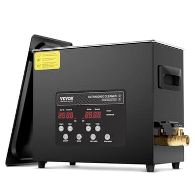 VEVOR 6L Ultra Sonic Cleaner, 180W Digital Ultrasonic Cleaning Machine with Gentle Mode & Upgraded Degassing, 40kHz Industrial Ultrasound Cleaner with Heater & Timer for Retainer, Jewelry, Tools