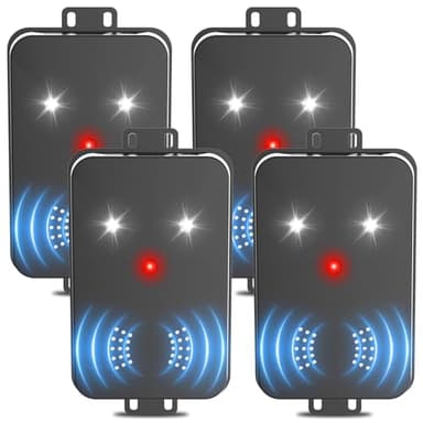 2026 Upgraded Rodent Repellent for Car Engines Ultrasonic Mouse Repellent Plug-in Battery Operated Car Rodent Repellent Under Hood Keep Mice Rat Squirrel Out of Car, Attic, Garage, Barn,4 Pack