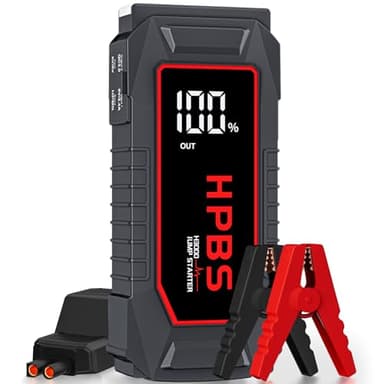 HPBS Car Battery Jump Starter, 5500A Peak Jump Starter Battery Pack for Up to All Gas and 10L Diesel Engines, 12V Portable Jump Starter Box with 3.0" LCD Display