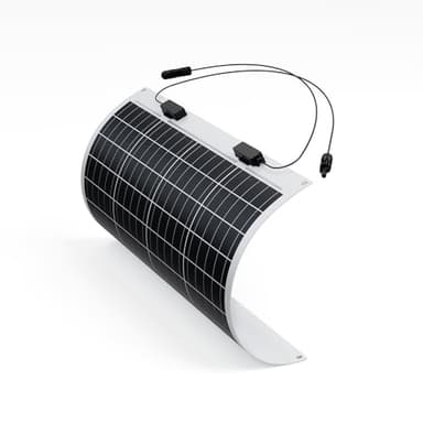 Renogy Flexible Solar Panel 50 Watt 12 Volt Monocrystalline Ultra-Flexible Bendable Mono Off-Grid Charger for Marine RV Cabin Van Car Boat Curve Surfaces