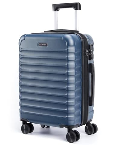 LIGHT FLIGHT Carry On Luggage 22x14x9 Airline Approved, Carry On Suitcases with Wheels, Expandable Hardside Lightweight Rolling Travel Luggage with TSA Lock 20 Inch Carryon, Royal Blue