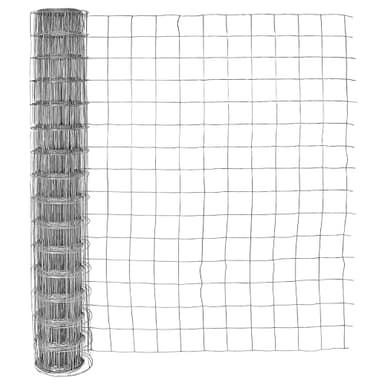 CAPHAUS 16 Gauge Galvanized Welded Fence Wire Roll, Square Mesh Size 4” x 4”, Hog Wire Fencing Cage, Multiple Use for Home Improvement & Animals Enclosure (48 in. x 100ft.)