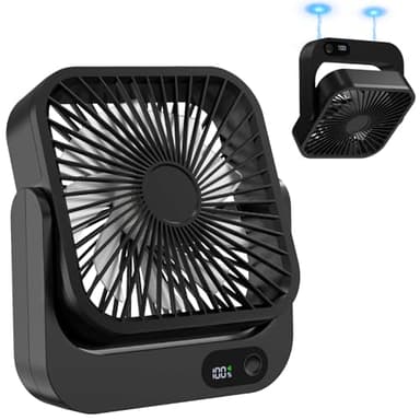 Cruise Fan, Cruise Approved Magnetic Fan, Upgraded 5000mAh Rechargeable & Plug-In, Cruise Must Haves Essentials 2026, 5-Speed Adjustable Portable Travel Fan Magnetically Cabin Ceiling Airplane RV