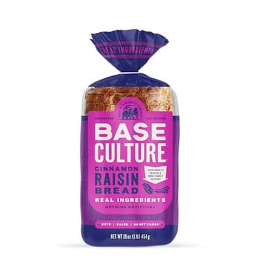 BASE CULTURE Cinnamon Raisin Bread, 16 OZ