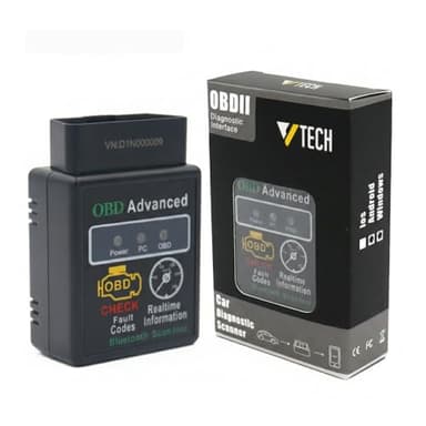 OBD Advanced OBD2 Bluetooth Scanner, Car Diagnostic Tool with Real-time Data, Engine Fault Code Reader for Android iOS Windows, Vehicle Battery Powered, Pack of 1