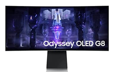 SAMSUNG 34-Inch Odyssey G85SB Series QD-OLED Ultra WQHD Curved Gaming Monitor, 175Hz, 0.03ms, DisplayHDR True Black 400, AMD FreeSync Premium Pro (Renewed)