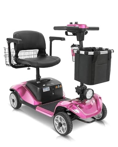 Cycmate Mobility Scooter,330lbs Capacity,4 Wheel Mobility Scooters for Seniors/Adults with 18 Miles 350W 330LBS Capacity,Detachable Lithium Battery, Adjustable Seat,Shock Absorber