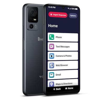 Lively Jitterbug Smart4 Smartphone for Seniors - Cell Phone for Seniors - Not Compatible with Other Wireless Carriers - Must Be Activated with Lively Phone Plan