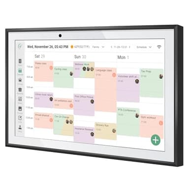 RROSKY WiFi Digital Calendar Smart Family Planner,Chore Charts, Achievement Rewards, AI Meal Planning, Smart Touchscreen Interactive Display for Schedules and Cloud Photo Desk Bases, Gifts for Women Men, Gifts for Mom Dad, 10.1'' Black