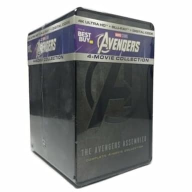 Avengers Complete 4-Movie Collection Limited Steelbook Box Set Edition [4K UHD + Blu-ray + Digital]