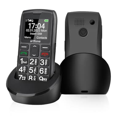 artfone C1+ 4G Unlocked Volte Big Button Cell Phone for Seniors, Basic Mobile Phone for The Elderly SOS Button,Loud and Clear Sound, Speaker, Speed Dial,Photo Contact,Charging Dock,1800mAh