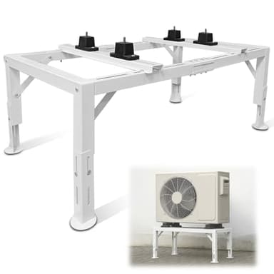 Fanmoss Mini Split Stand, Heavy Duty Adjustable Mini Split Ground Stand for 9000-36000 BTU Ductless Air Conditioners Heat Pumps, 440LBS Load Capacity